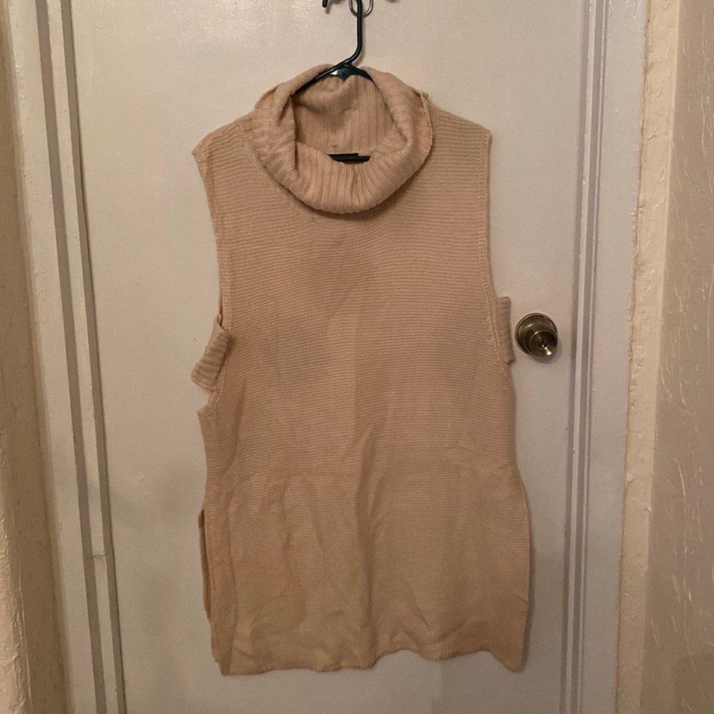 Tan sweater vest